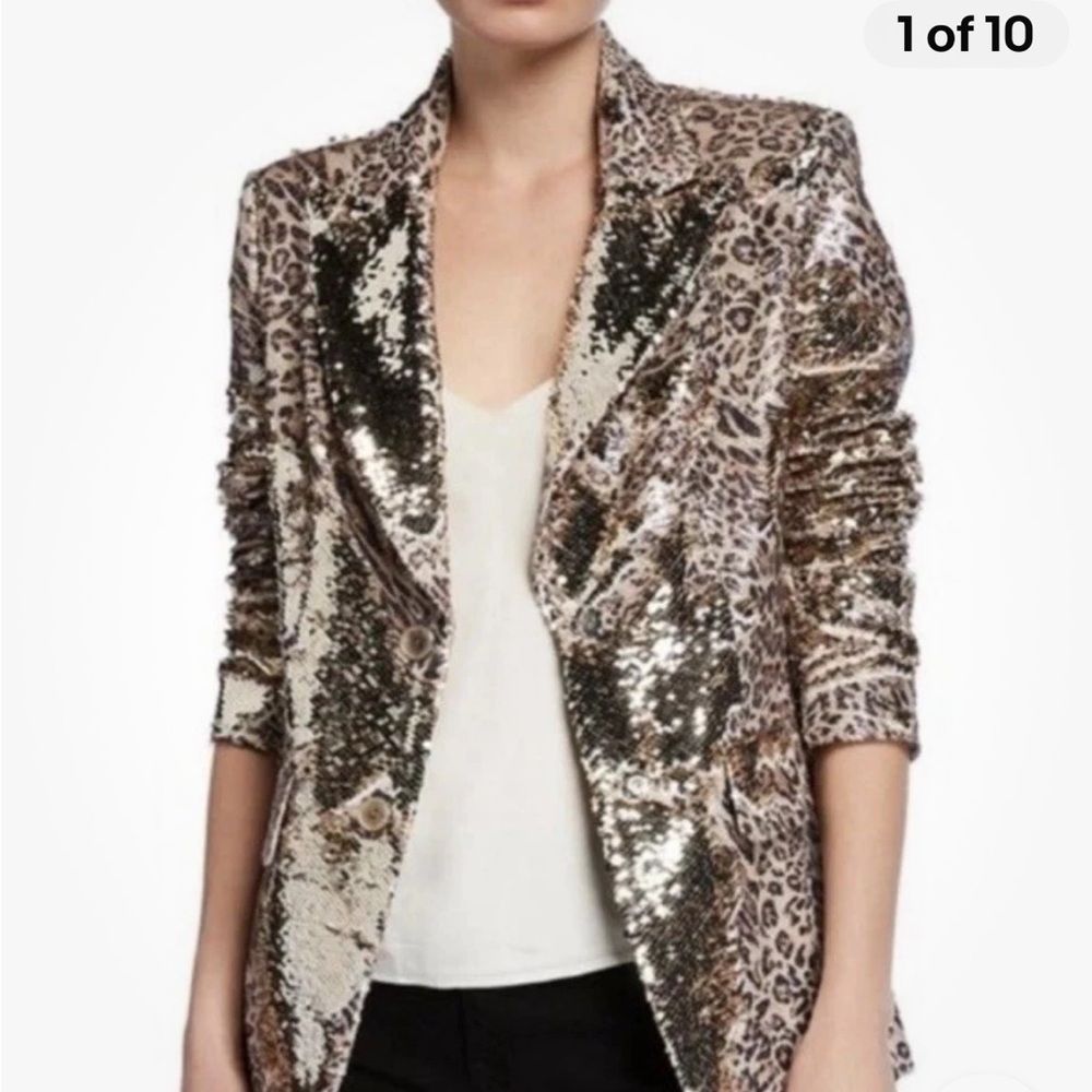 Berek Shimmering Animal Print Blazer